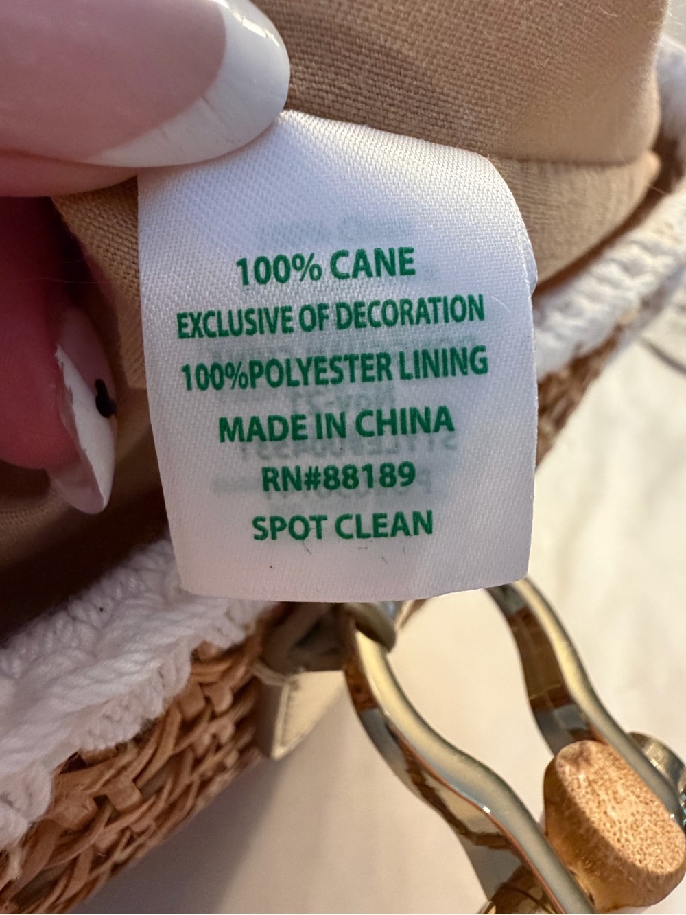 EUC! Lilly Pulitzer Greydon Cane Tote - Picture 11 of 16